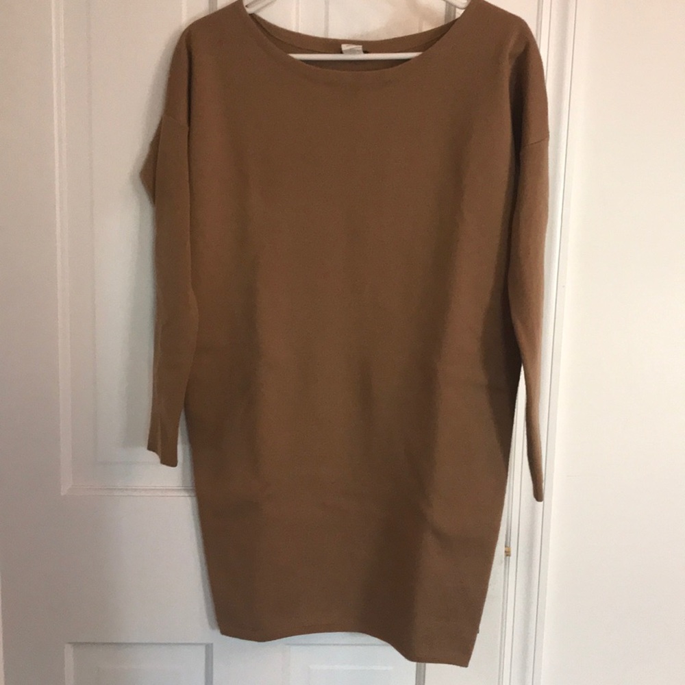 Jcrew wool camel dress, xs